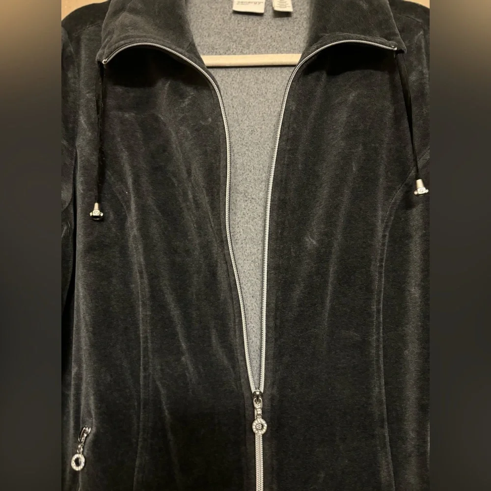 Zenergy Citystorm Velour Zip Front Jacket EUC -  2 - Picture 8 of 9